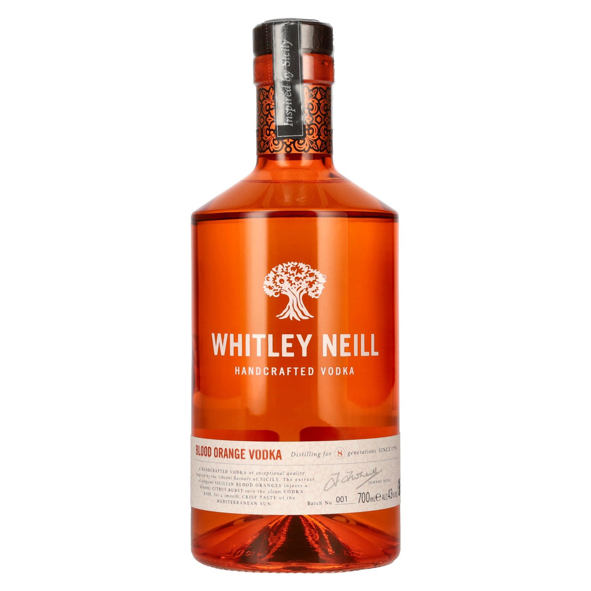 Whitley Neill BLOED ORANJE VODKA 43% Vol. 0,7l