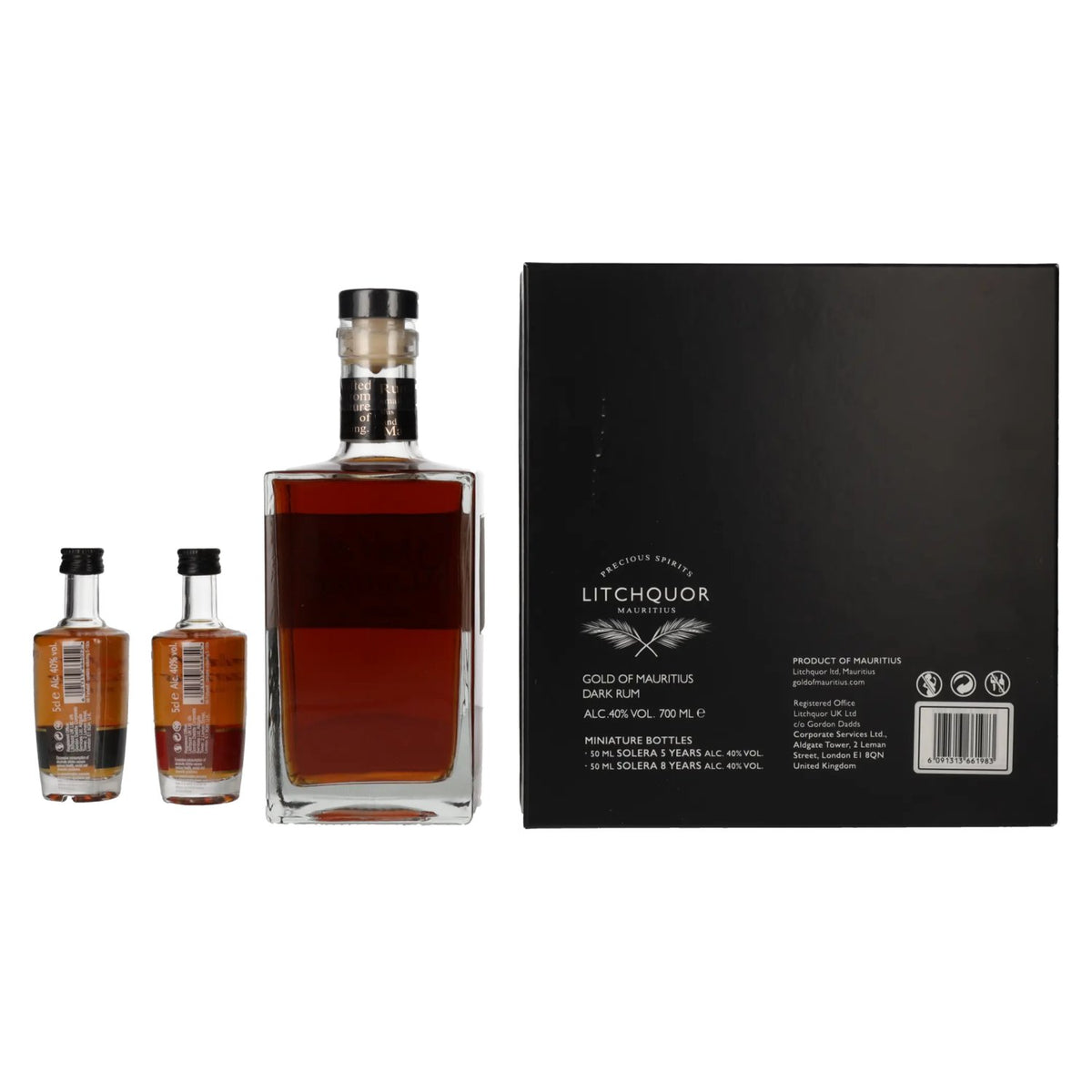 Gold of Mauritius Gift Set 40% Vol. 0,7l in Geschenkbox + 2x0,05l
