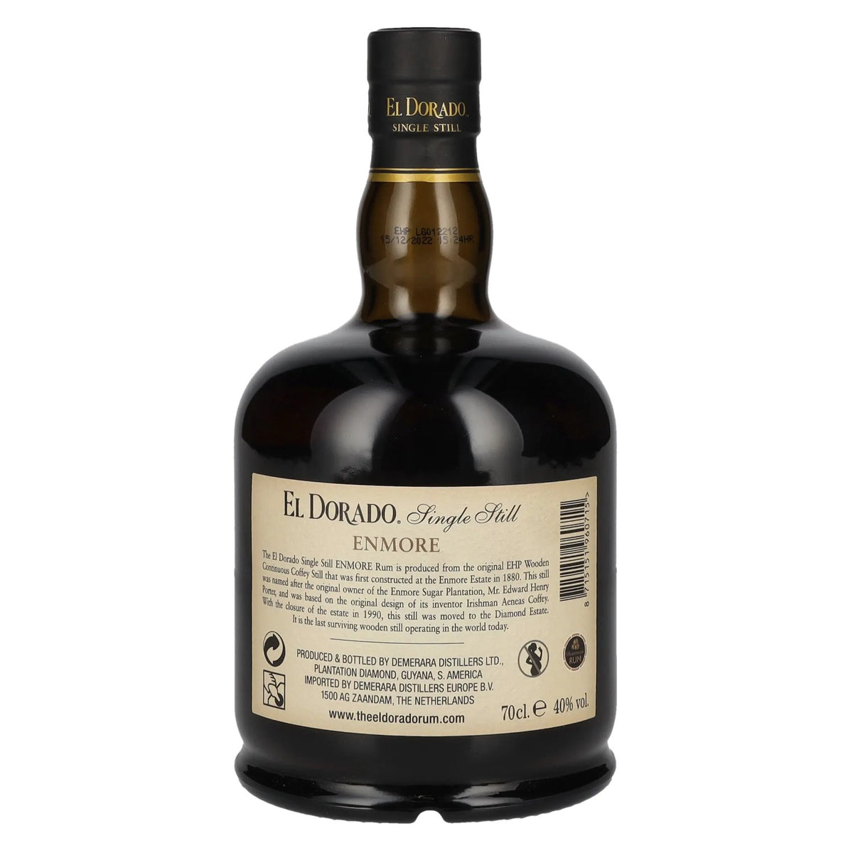 El Dorado Single Still Enmore Finest Demerara Rum 2009 40 % vol. 0,7 l