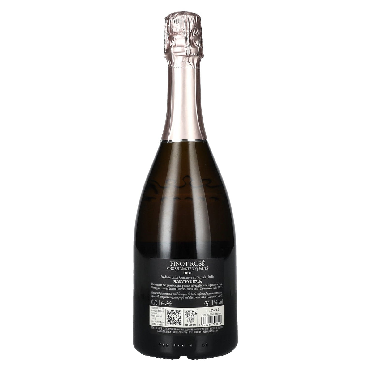 Le Contesse Spumante Pinot Rosé Brut 11% vol. 0.75 l
