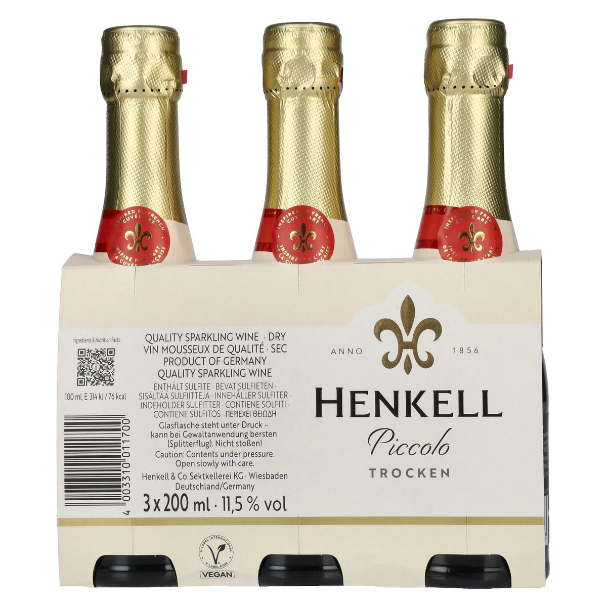 Henkell Dry Piccolo 11.5% vol. 3 x 0.2 l
