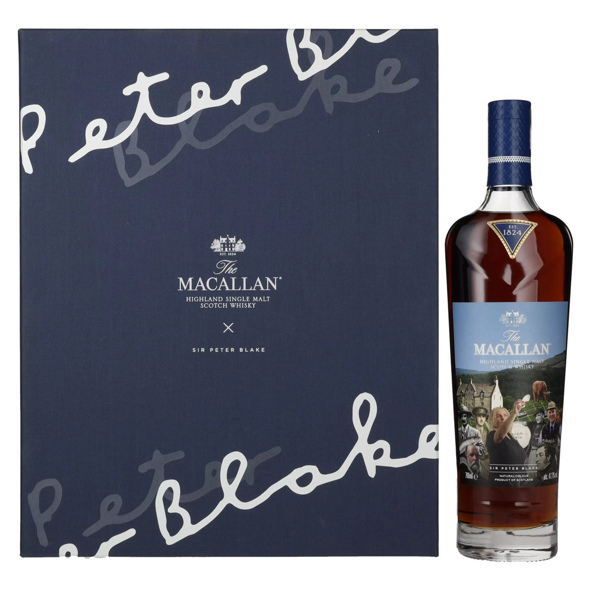 The Macallan SIR PETER BLAKE Highland Single Malt Scotch Whisky 47,7% vol. 0,7 l in geschenkverpakking