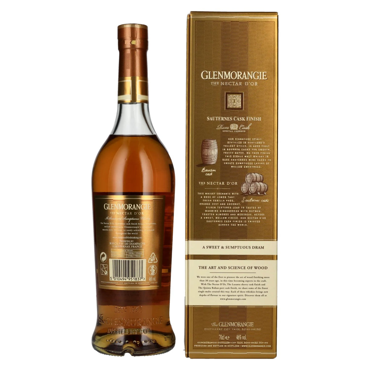 Glenmorangie THE NECTAR D'OR Highland Single Malt 46% ABV 0.7l in a gift box