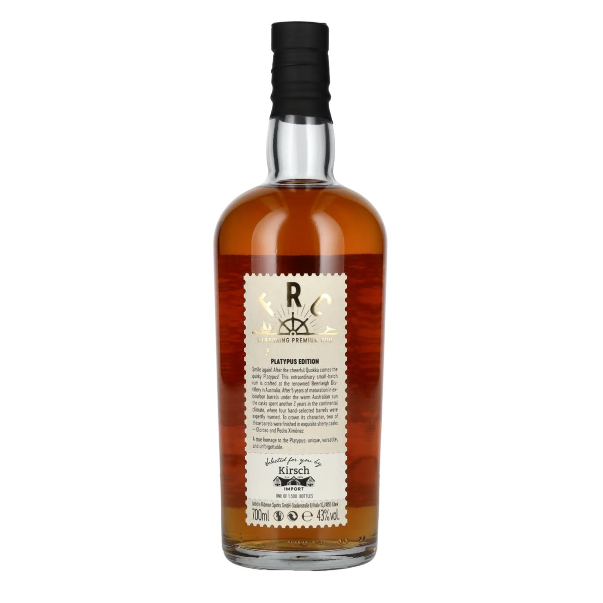 FRC 7 Years Old PLATYPUS EDITION Rhum australien 43 % vol. 0,7 l