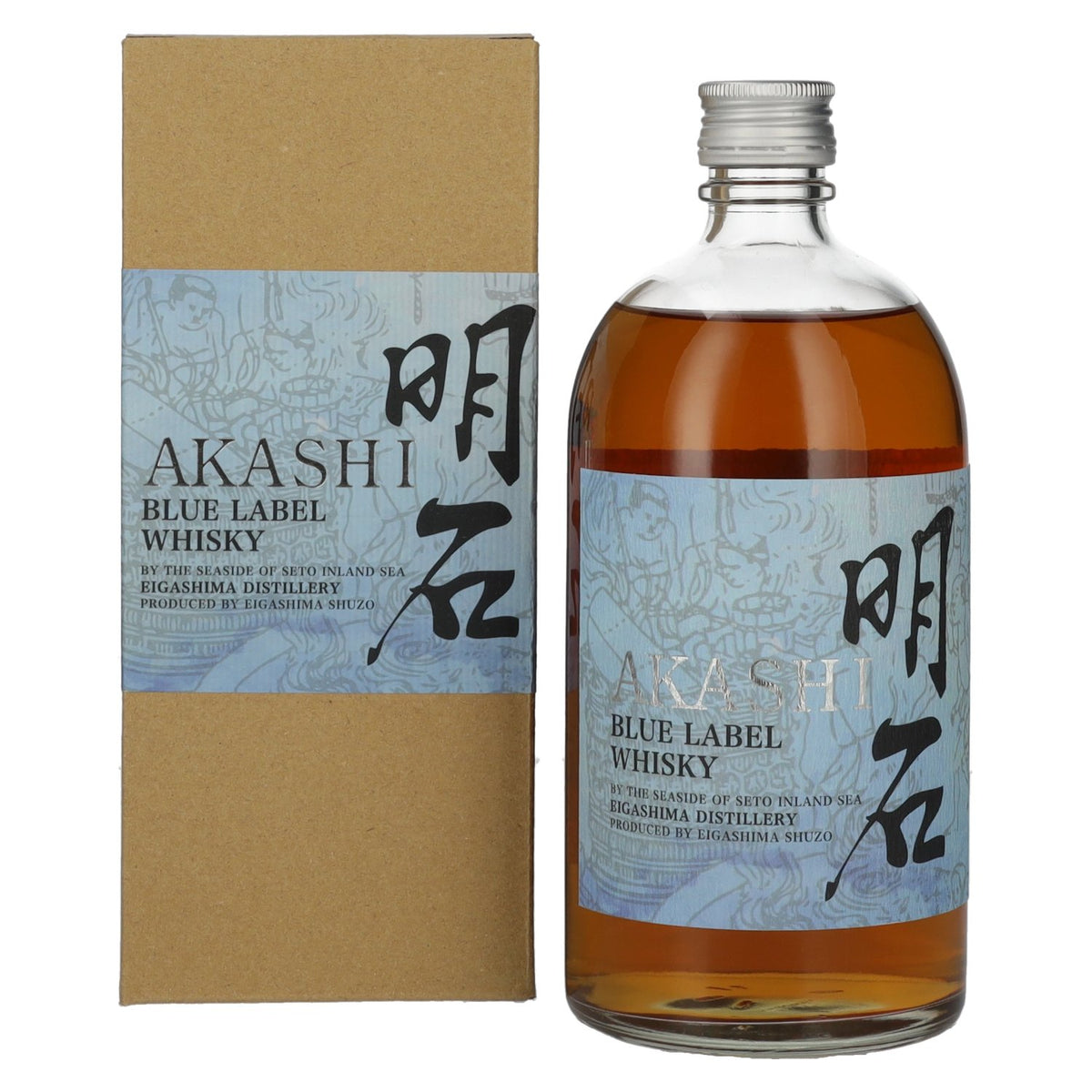 AKASHI BLUE Label Whisky 40% Vol. 0,7l in Geschenkbox
