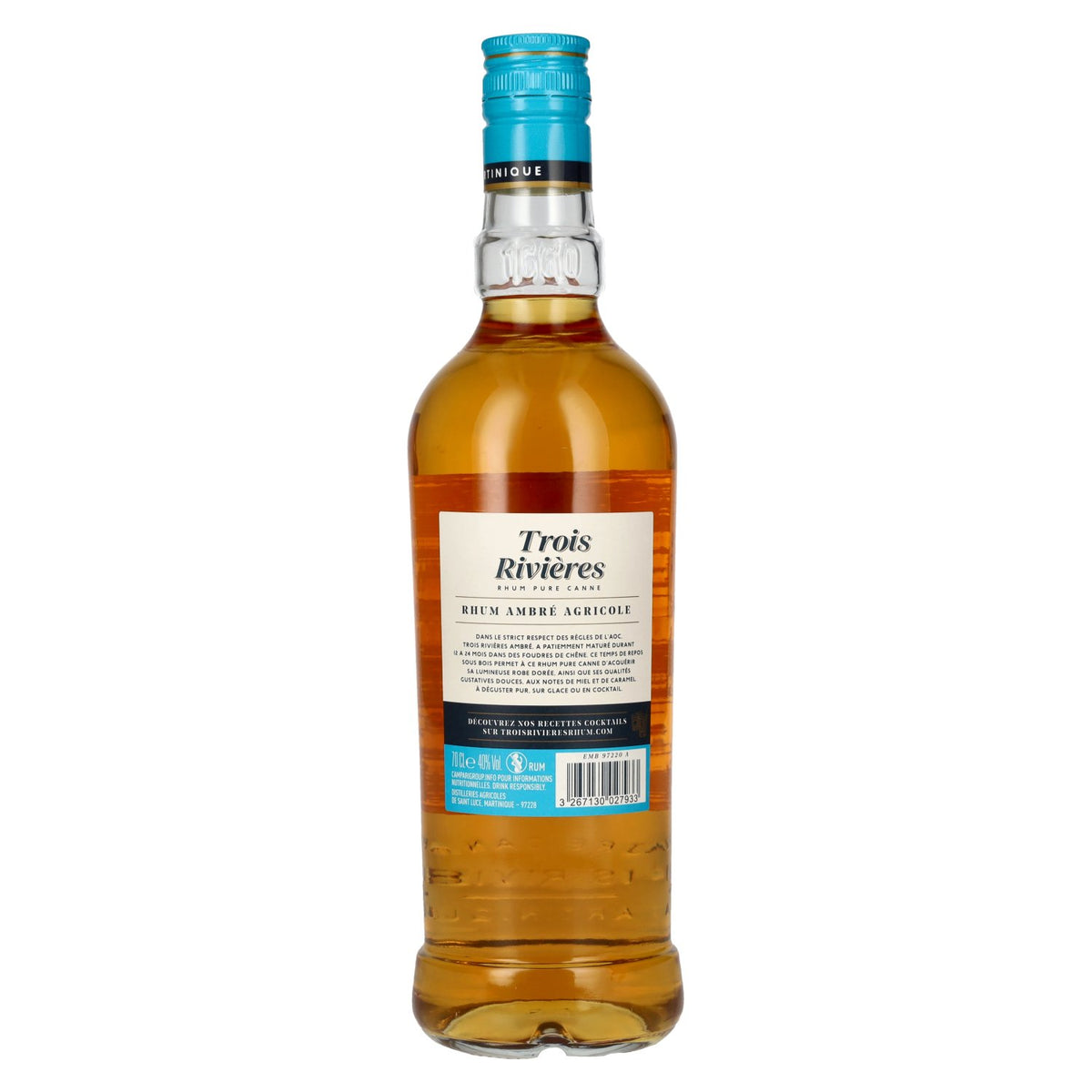 Trois Rivières AMBRÉ AGRICOLE Rhum 40% Vol. 0,7l