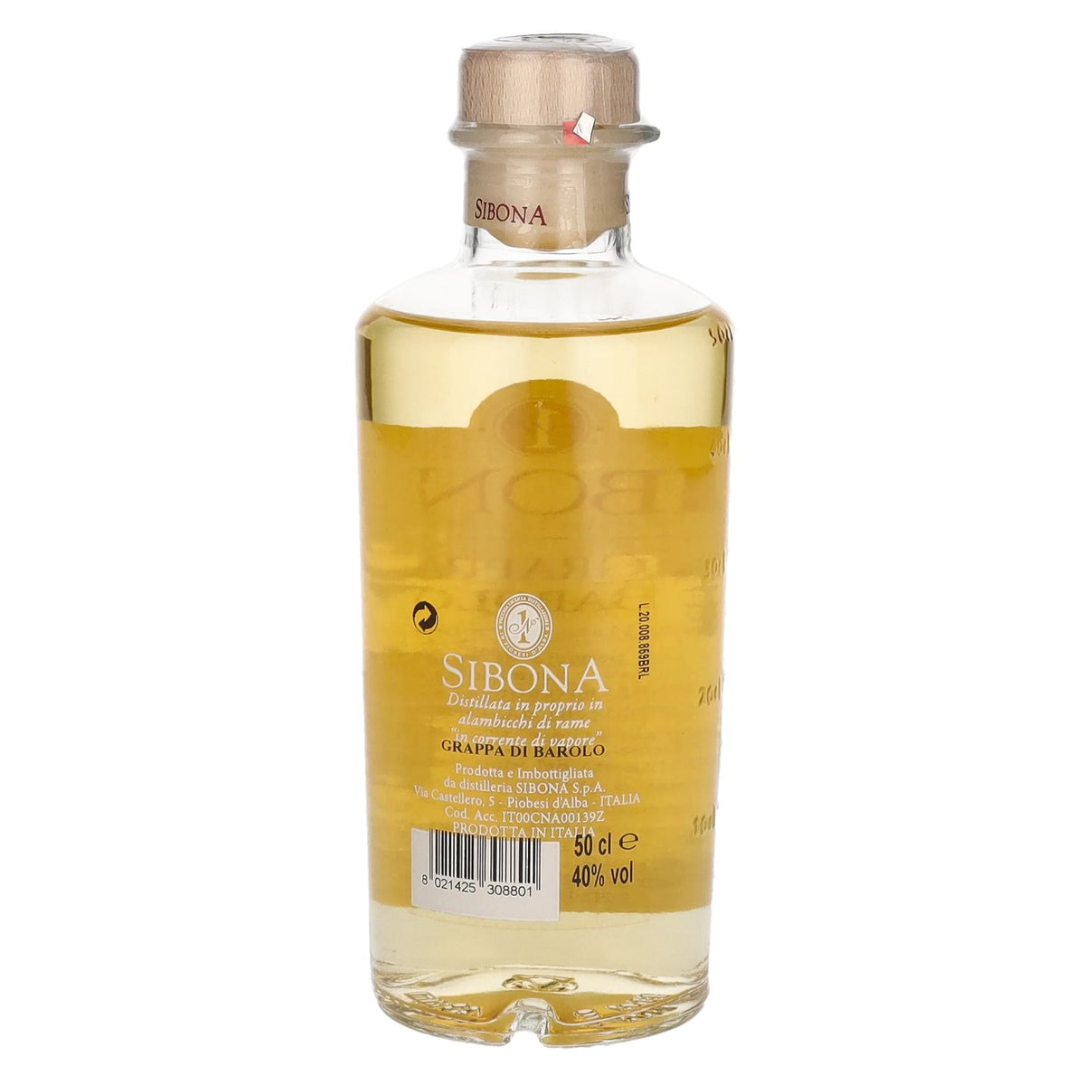 Sibona La Grappa di BAROLO 40% vol. 0,5 l