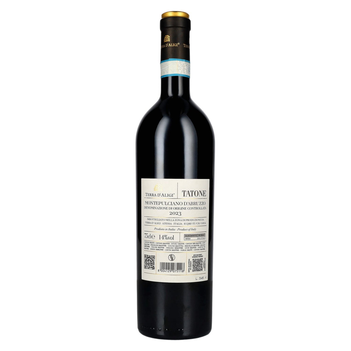 Terra d'Aligi Tatone Montepulciano d'Abruzzo DOC 2023 14% vol. 0,75 l