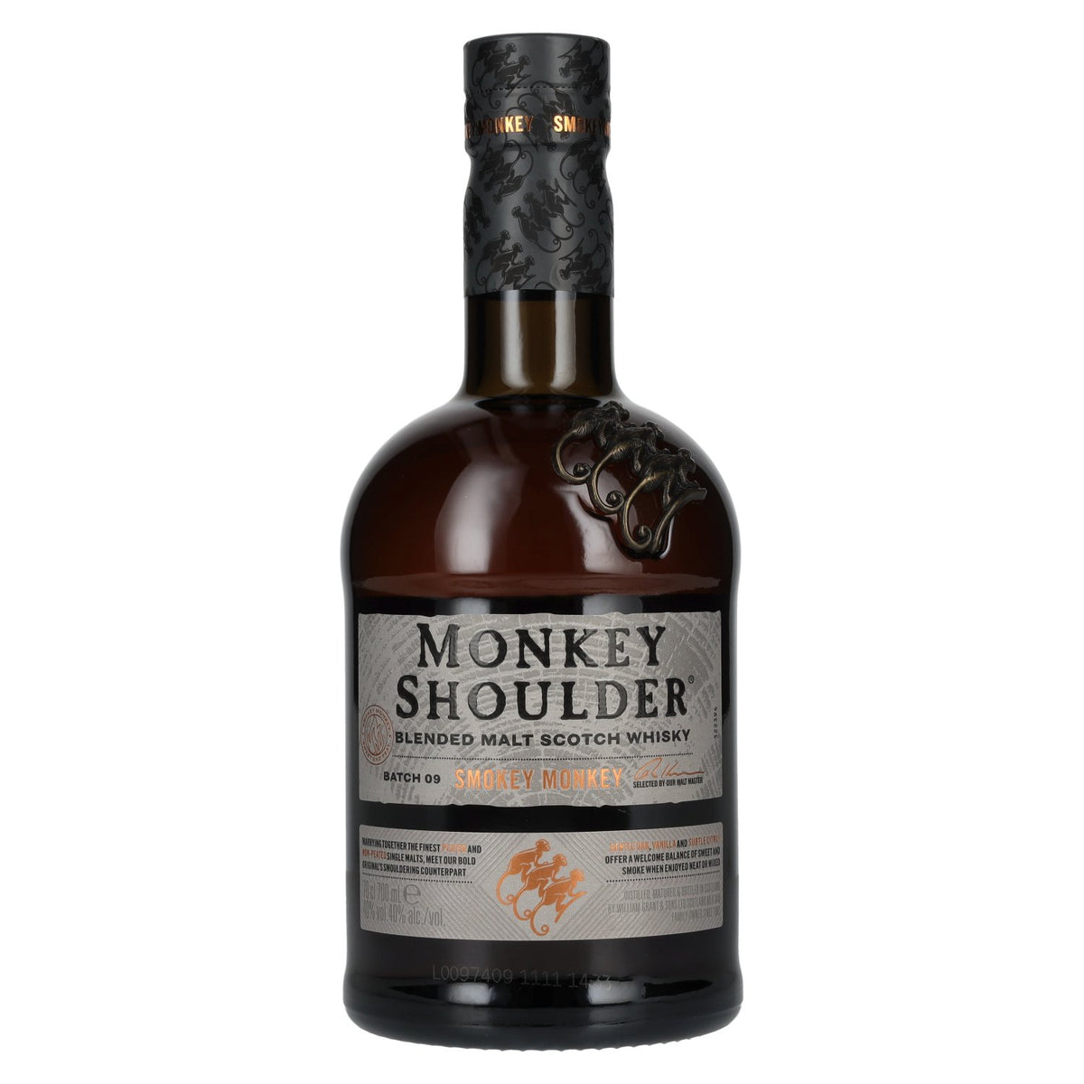 Monkey Shoulder SMOKEY MONKEY Blended Malt BATCH 9 40% vol. 0.7 l