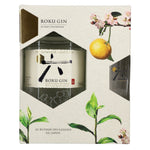 Roku Gin: The Japanese Craft Gin, 43% ABV, 0.7 litres, in a gift box with a glass