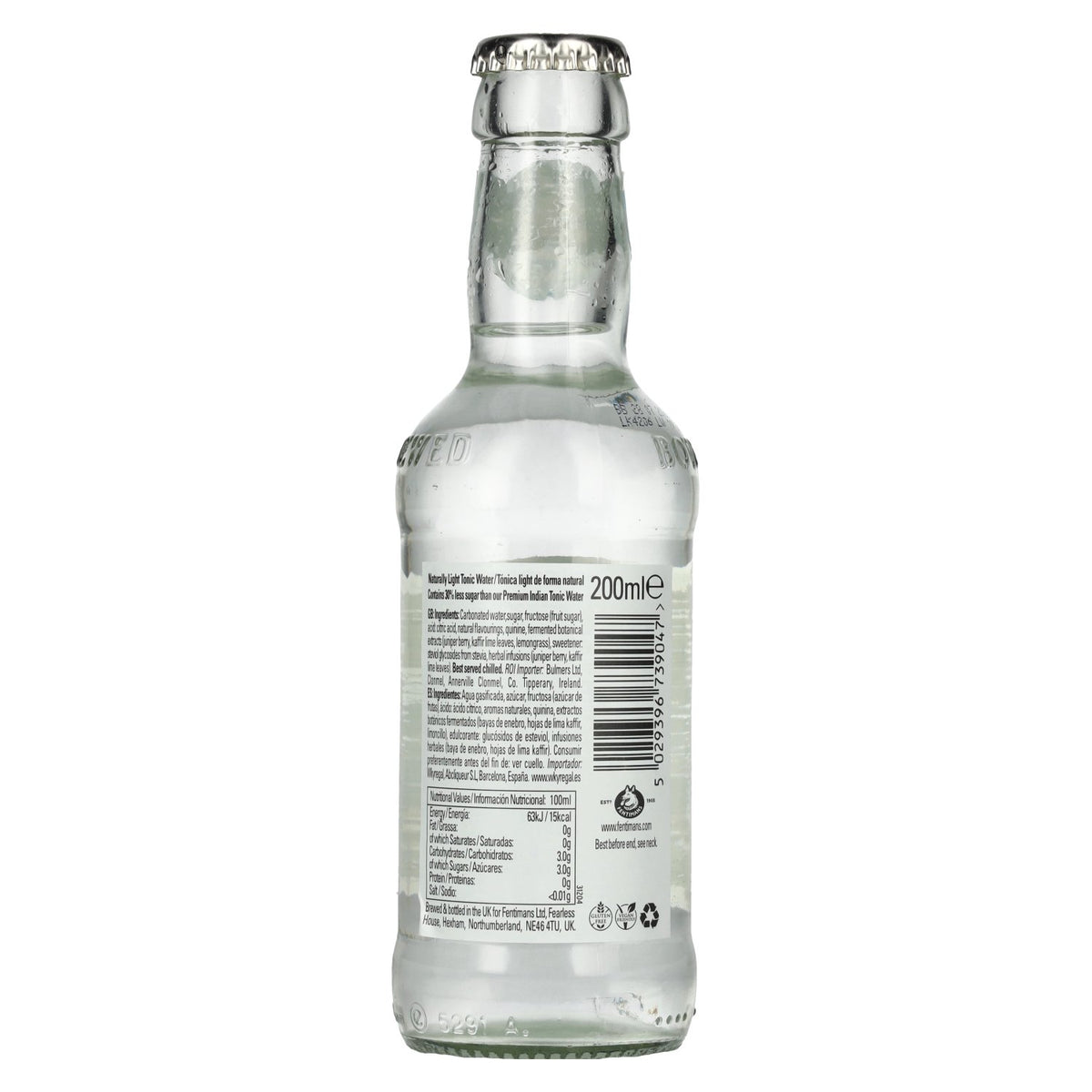 Fentimans NATURALLY LIGHT Tonic Water 0,2l