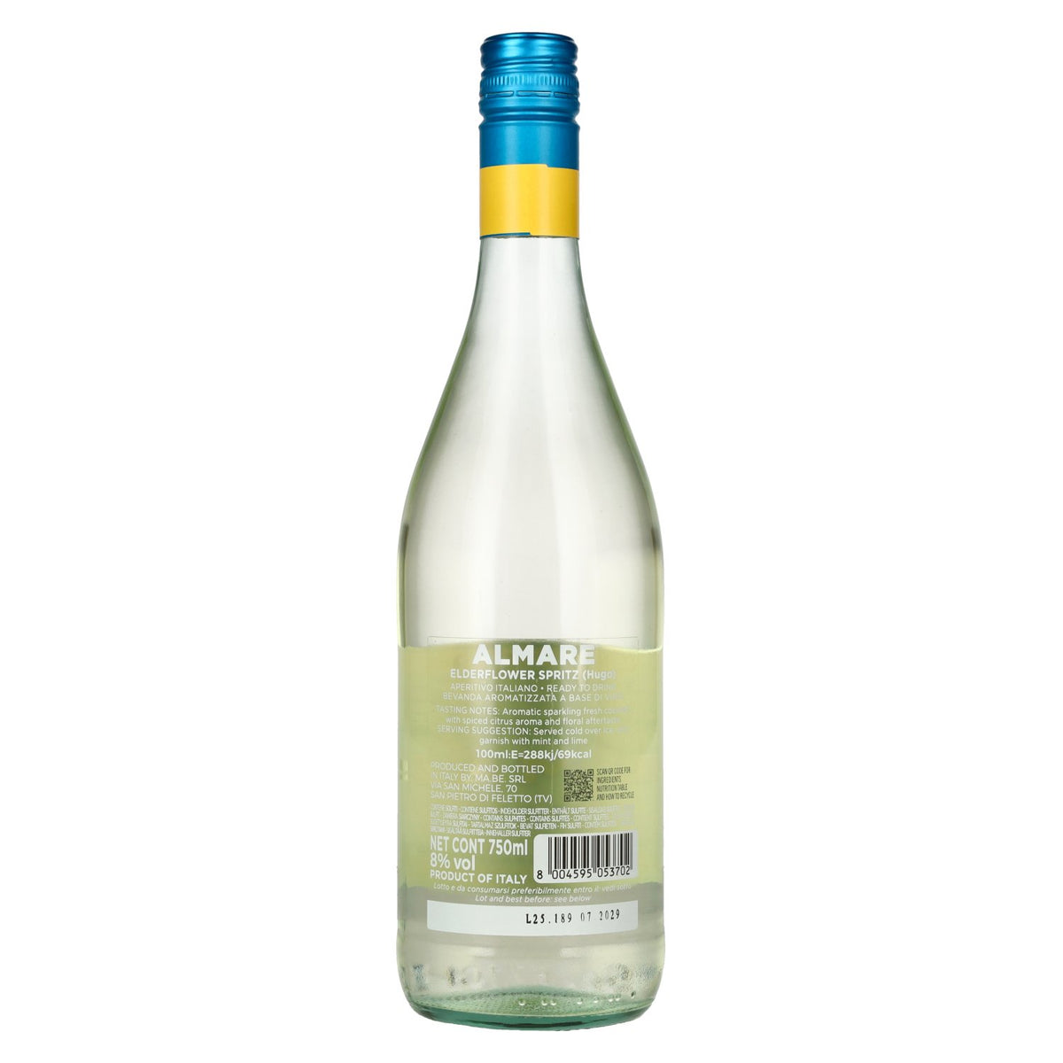 Almare Spritz HUGO Elderflower &amp; Lemon Aperitivo 8% Vol. 0,75l