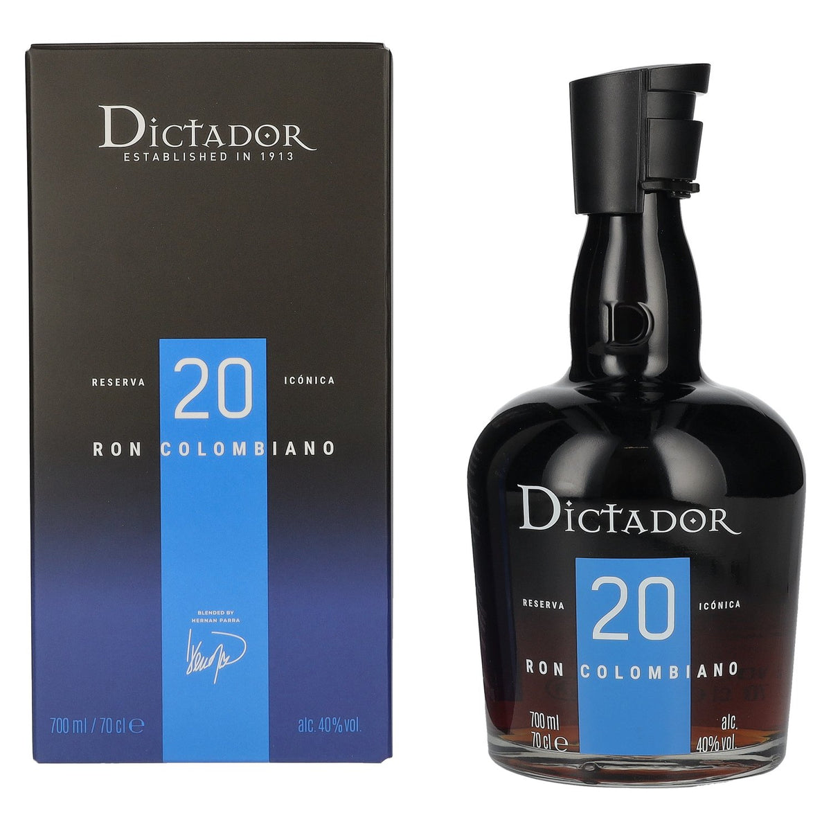 Dictador 20 Years Old Reserva Icónica Ron Colombiano 40% Vol. 0,7l in Geschenkbox