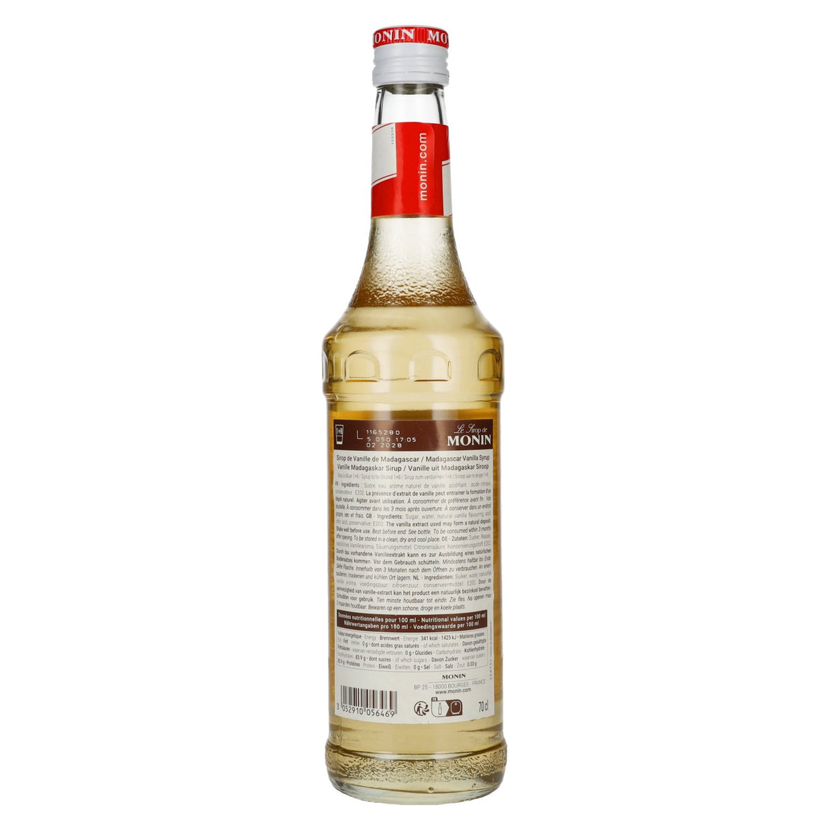 Monin VANILLE-siroop uit Madagaskar 0,7 l