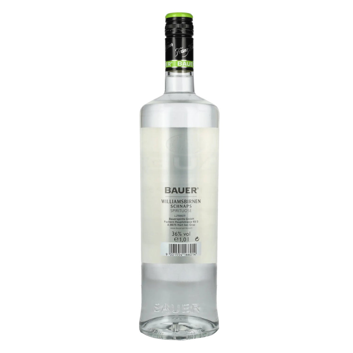 Eau-de-vie de poires Williams « Bauer » 36 % vol., 1 l