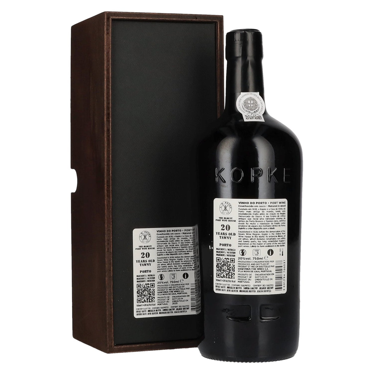 Kopke 20 Years Old TAWNY Porto 20% Vol. 0,75l in Holzkiste