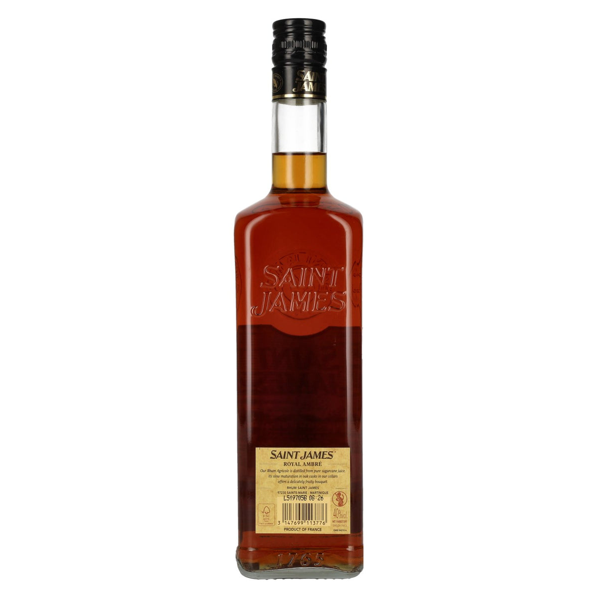 Saint James ROYAL AMBRÈ Rhum agricole 40 % vol. 0,7 l