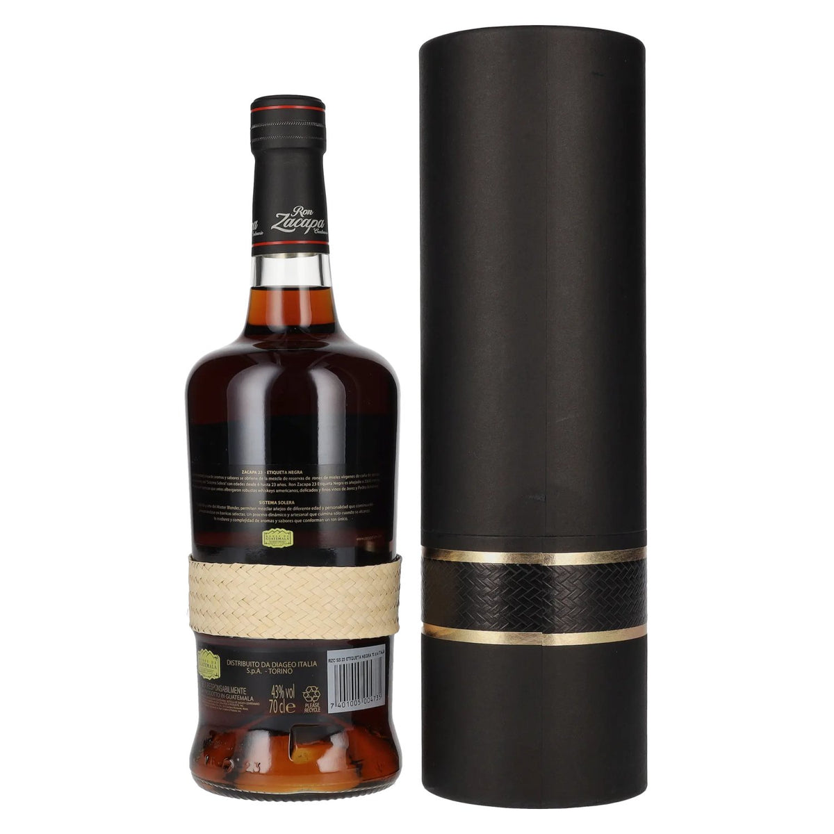 Ron Zacapa Centenario ÉTIQUETTE NOIRE 23 Sistema Solera 43 % vol. 0,7 l dans un coffret cadeau