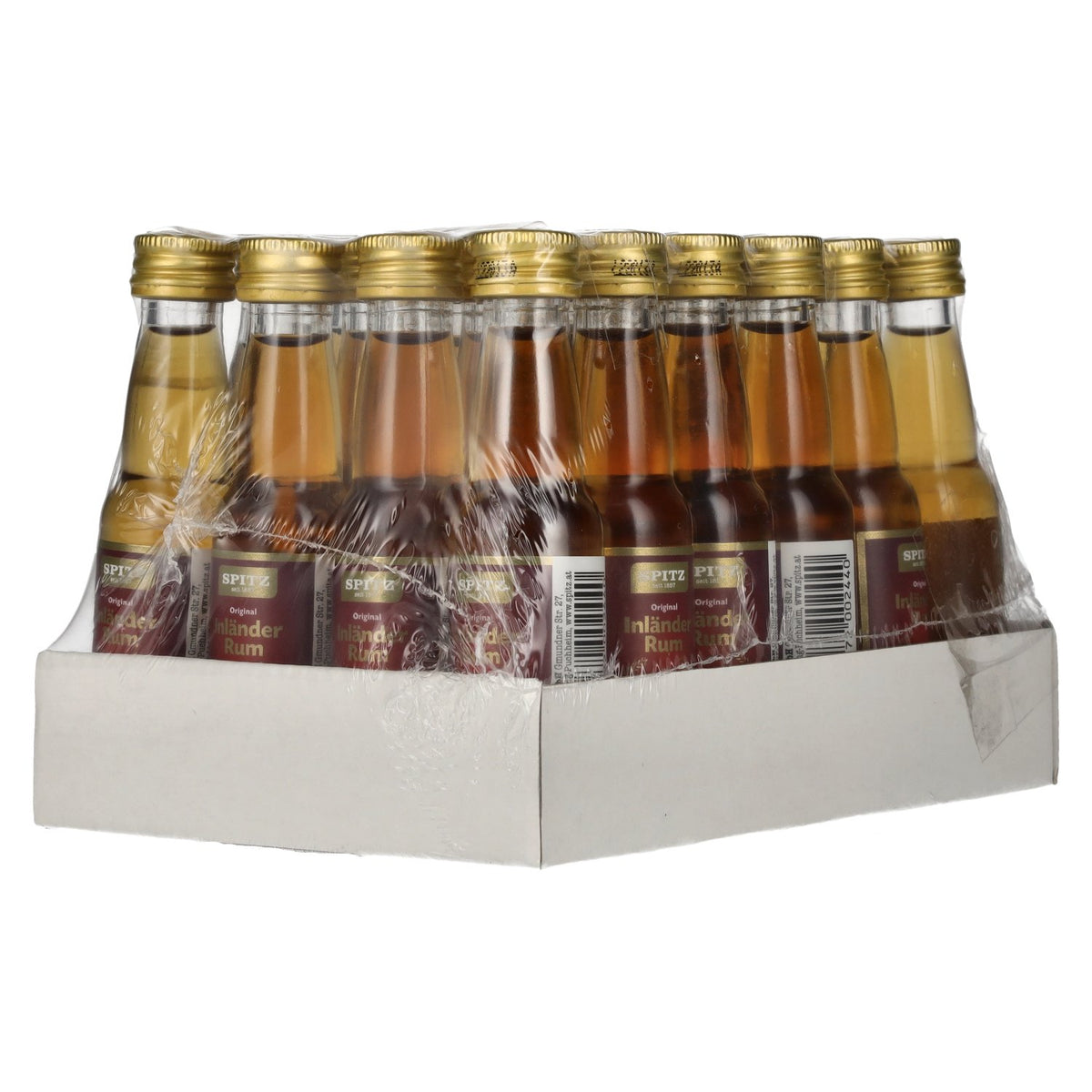 Spitz Inländer Rum 38% ABV 24 x 0.02 l