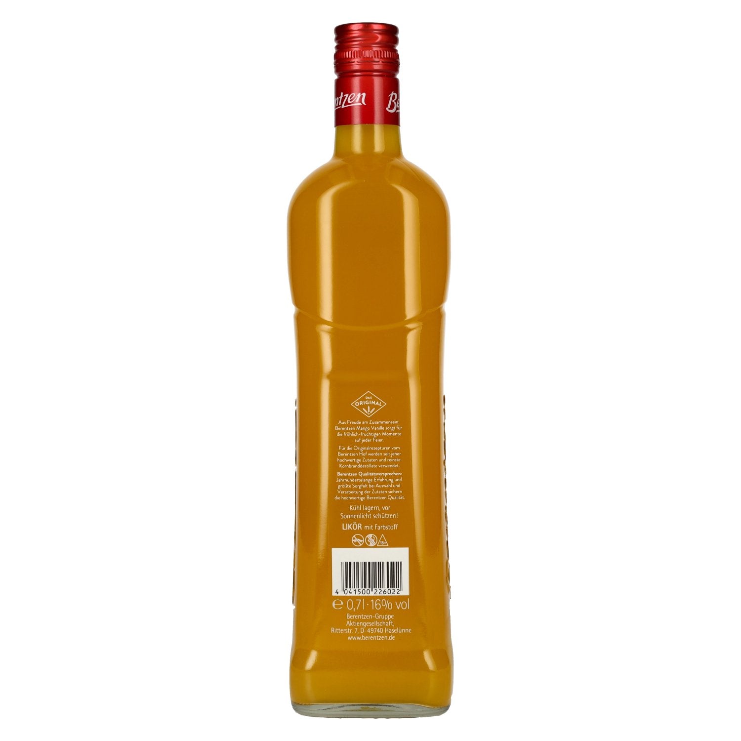 Berentzen Mango Vanille Likör 16% Vol. 0,7l