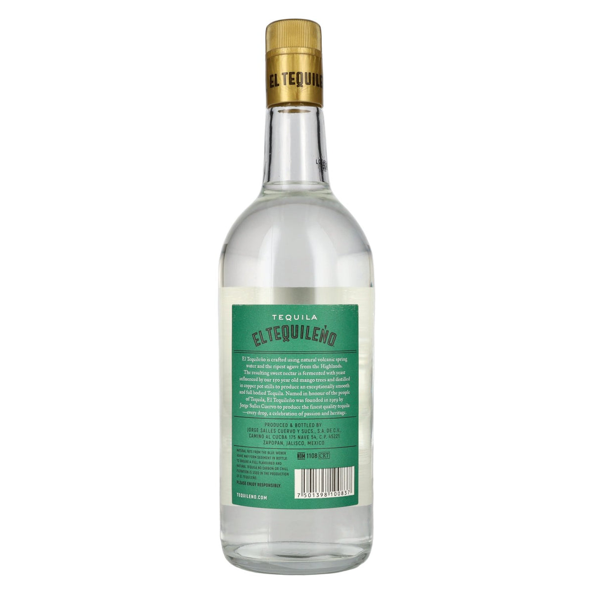 El Tequileño Tequila Blanco 38 % vol., 1 l