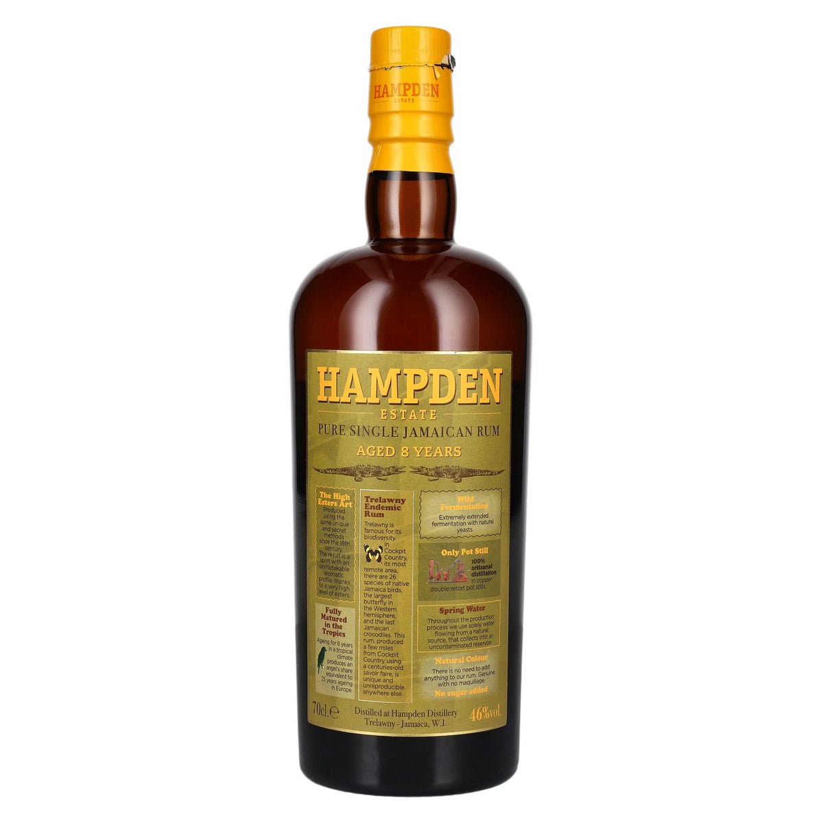 Hampden Estate Rum 8-Year-Old Pure Single Jamaican Rum 46% vol. 0.7 l
