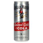Captain Morgan Original Spiced Gold &amp; Cola 5 % vol., canette de 0,25 l, consigne