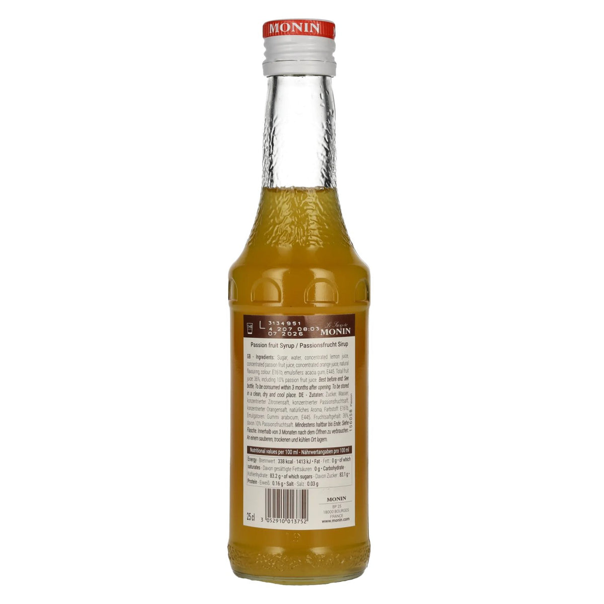 Monin PASSION FRUIT Syrup 0.25 l