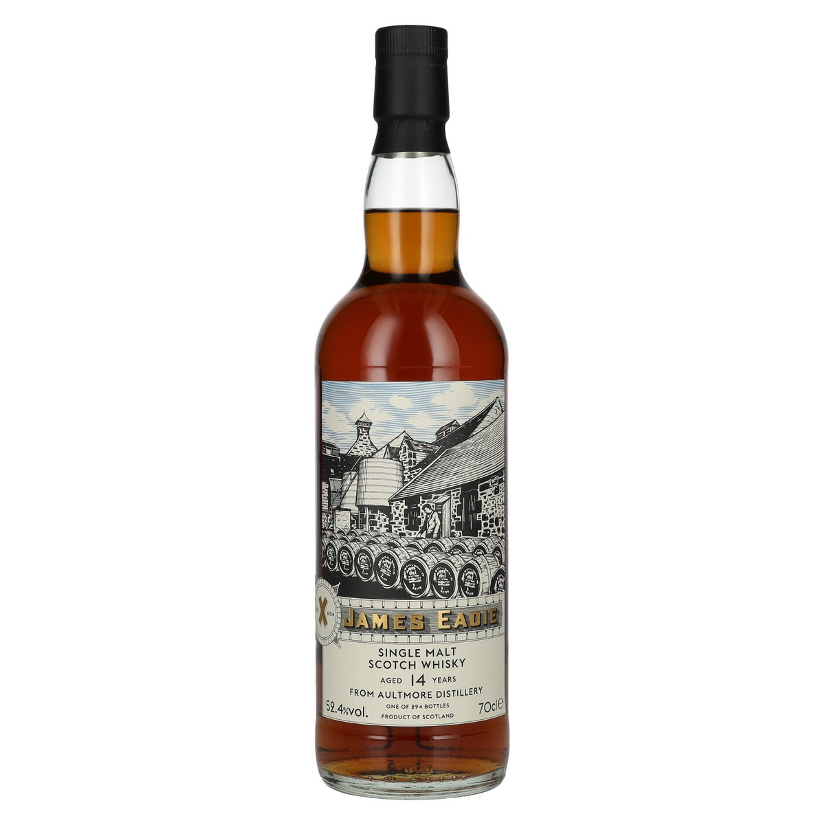 James Eadie Aultmore Single Malt 14 ans d'âge #306108 52,4 % vol. 0,7 l