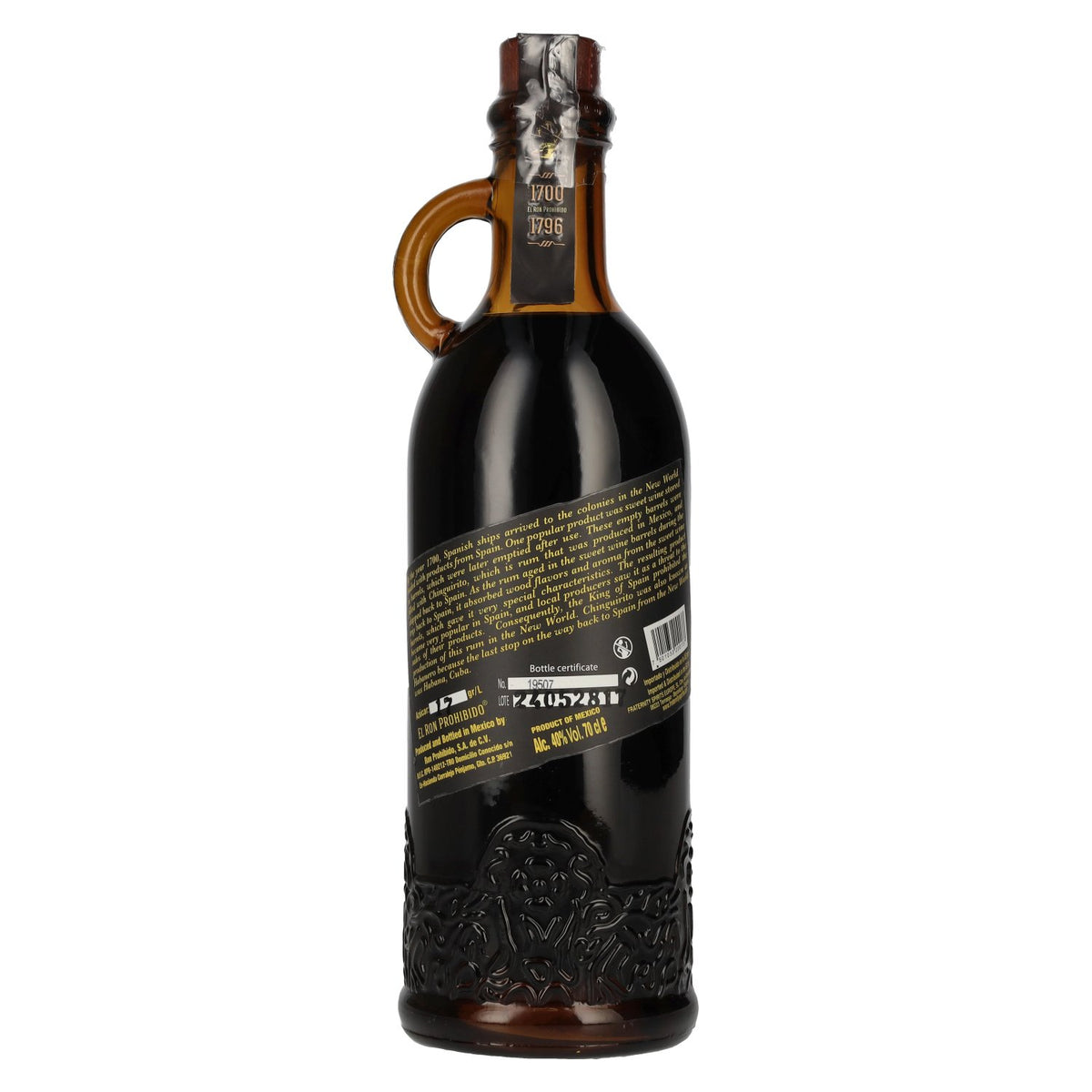 El Ron Prohibido Solera 15 Gran Reserva Finest Blended Mexican Rum 40% vol. 0,7 l