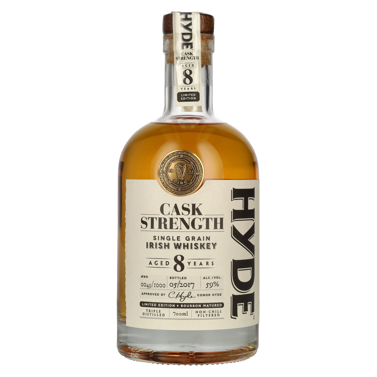 Hyde 8 Years Old CASK STRENGTH Single Grain Irish Whiskey Limited Edition 59% vol. 0.7 l