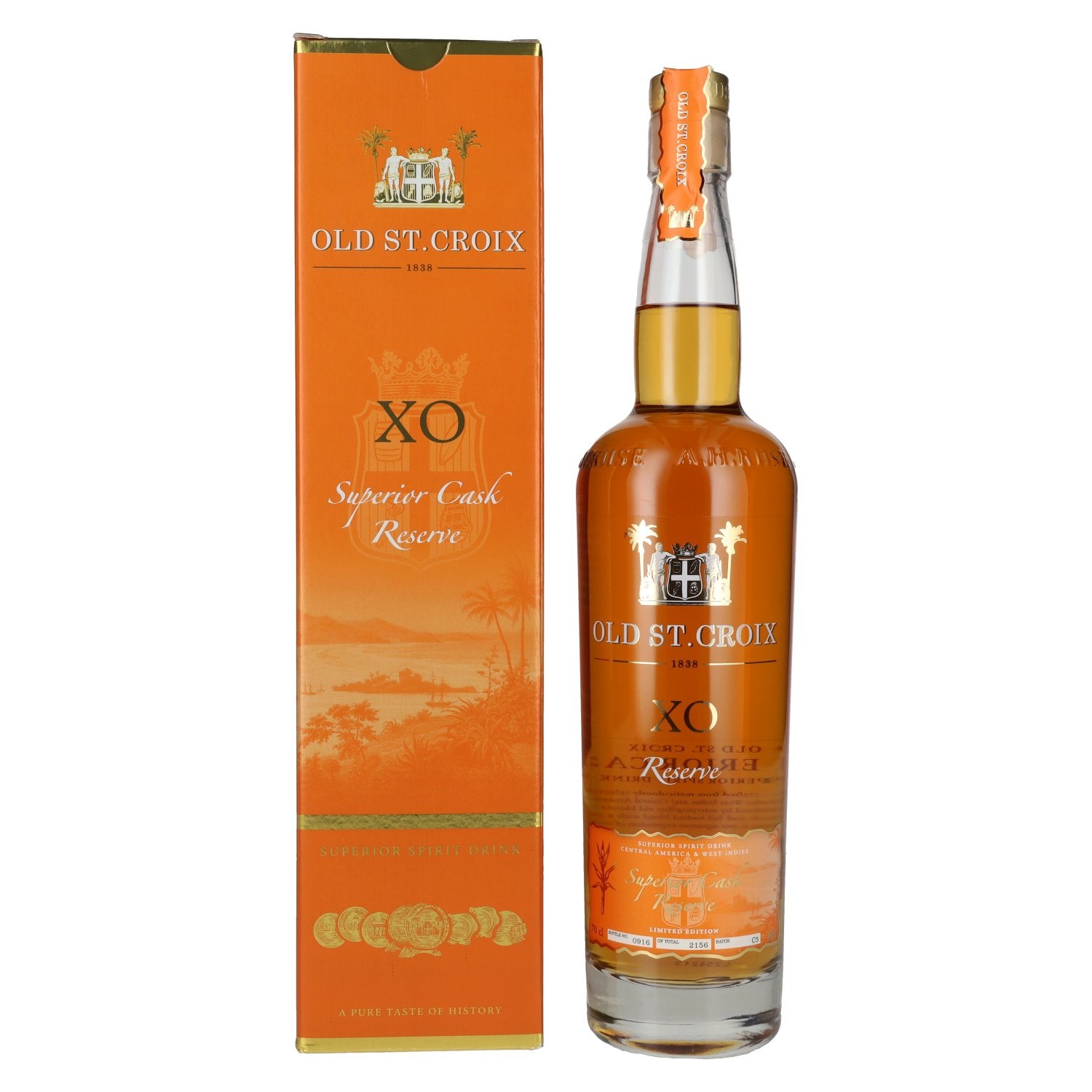 Old St. Croix A.H. Riise X.O. Reserve Superior Cask Spirit Drink 40% Vol. 0,7l in Geschenkbox
