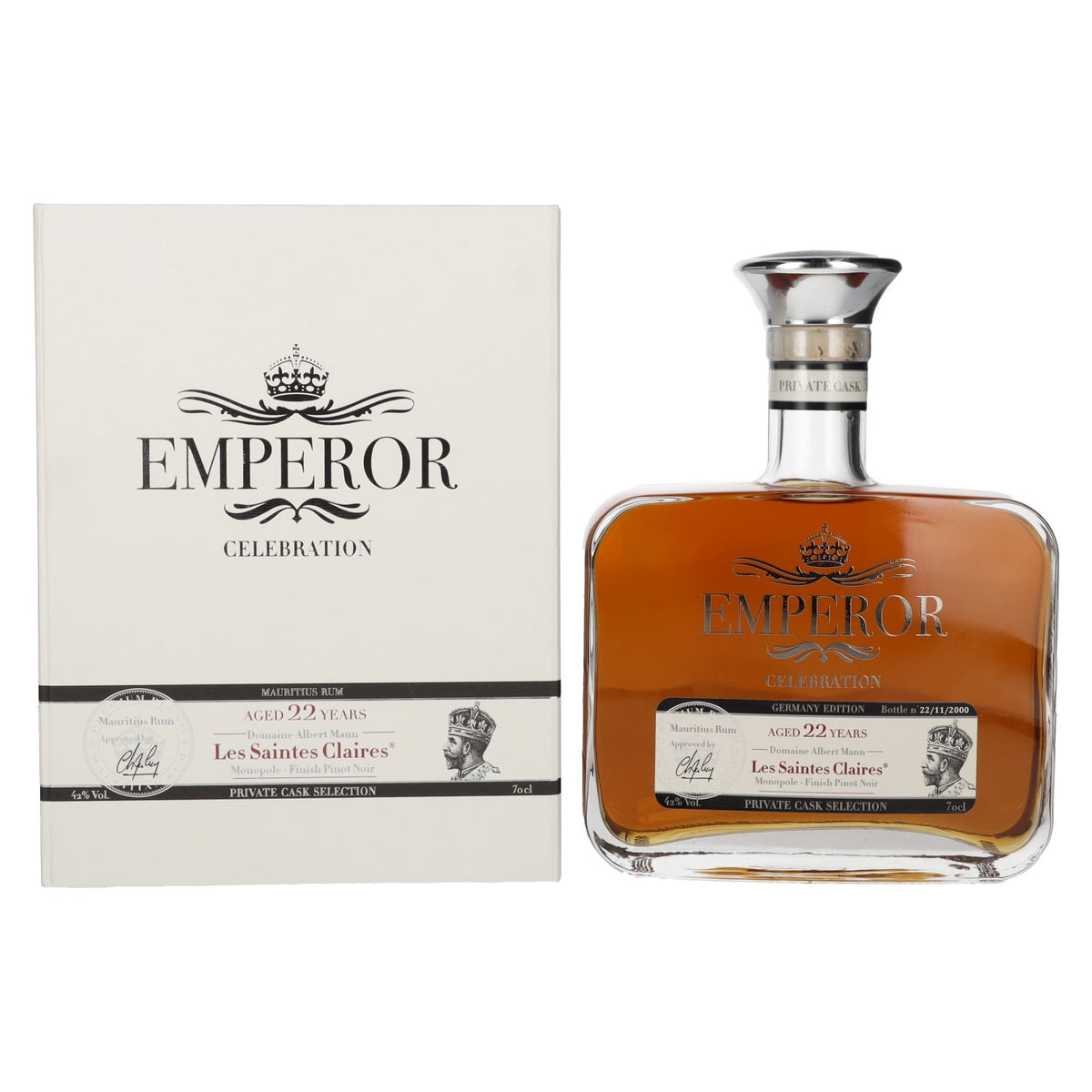 Emperor Mauritian Rum CELEBRATIONS PRIVATE CASK SELECTION Pinot Noir Finish 42% vol. 0,7 l in geschenkverpakking
