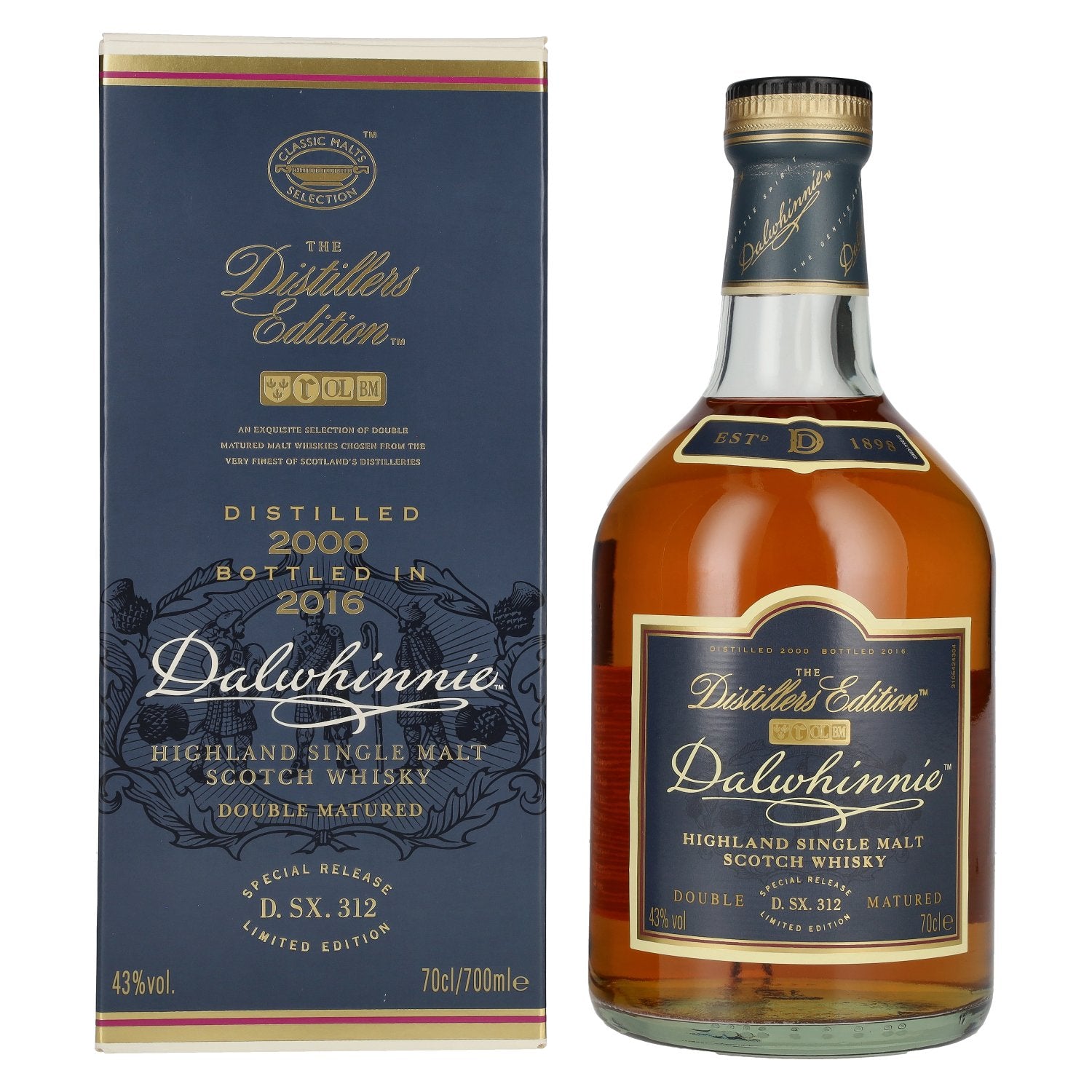 Dalwhinnie The Distillers Edition Double Matured 2000 43% vol. 0.7 l in a gift box