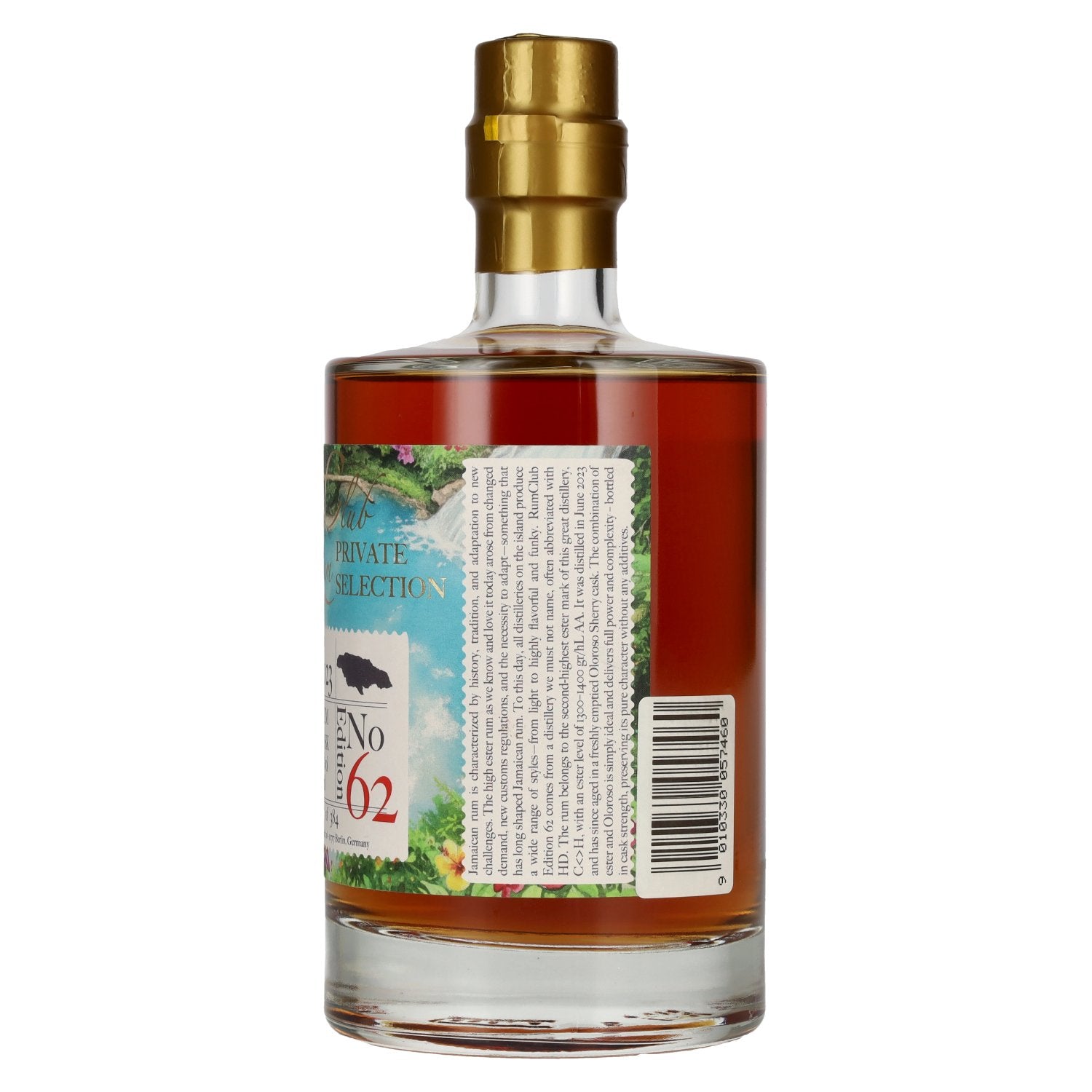RUM CLUB PRIVATE SELECTION Jamaica Single Cask Rum Edition 62 2023 63,5% Vol. 0,5l
