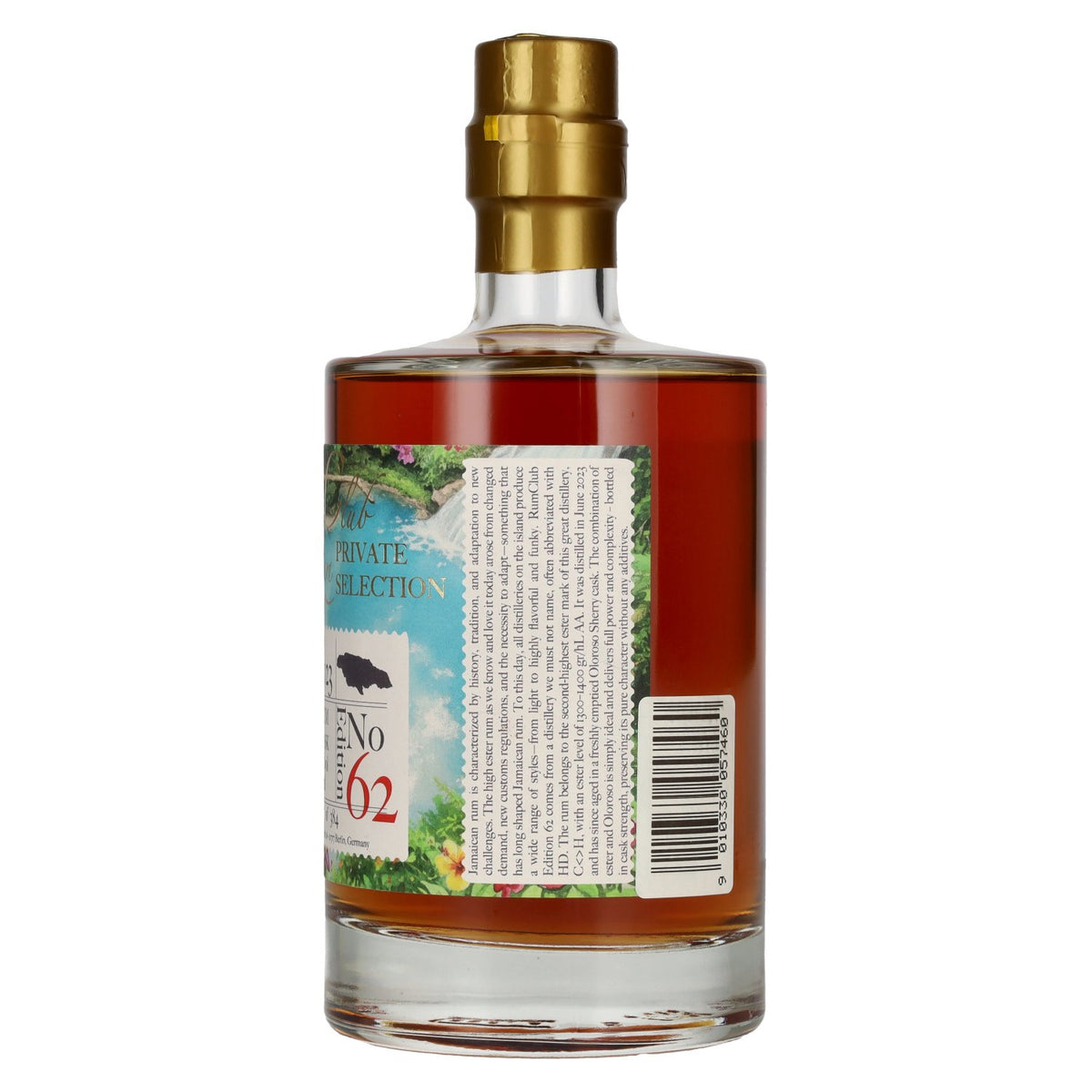 RUM CLUB PRIVATE SELECTION Jamaica Single Cask Rum Edition 62 2023 63,5% Vol. 0,5l