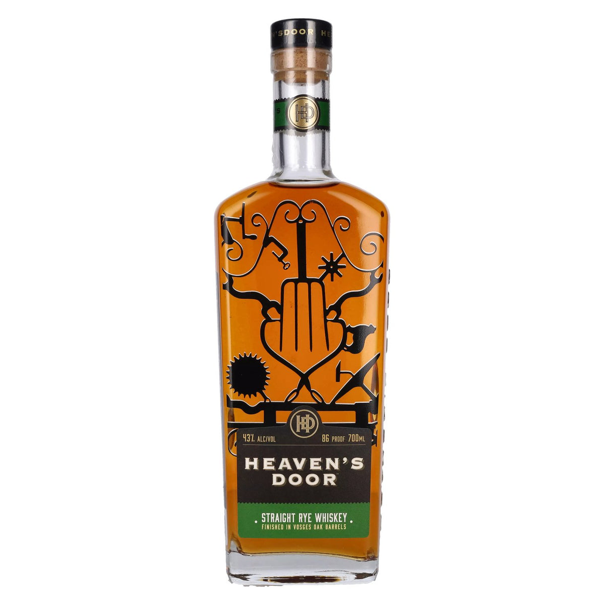 Heaven's Door STRAIGHT RYE WHISKEY 43 % vol. 0,7 l