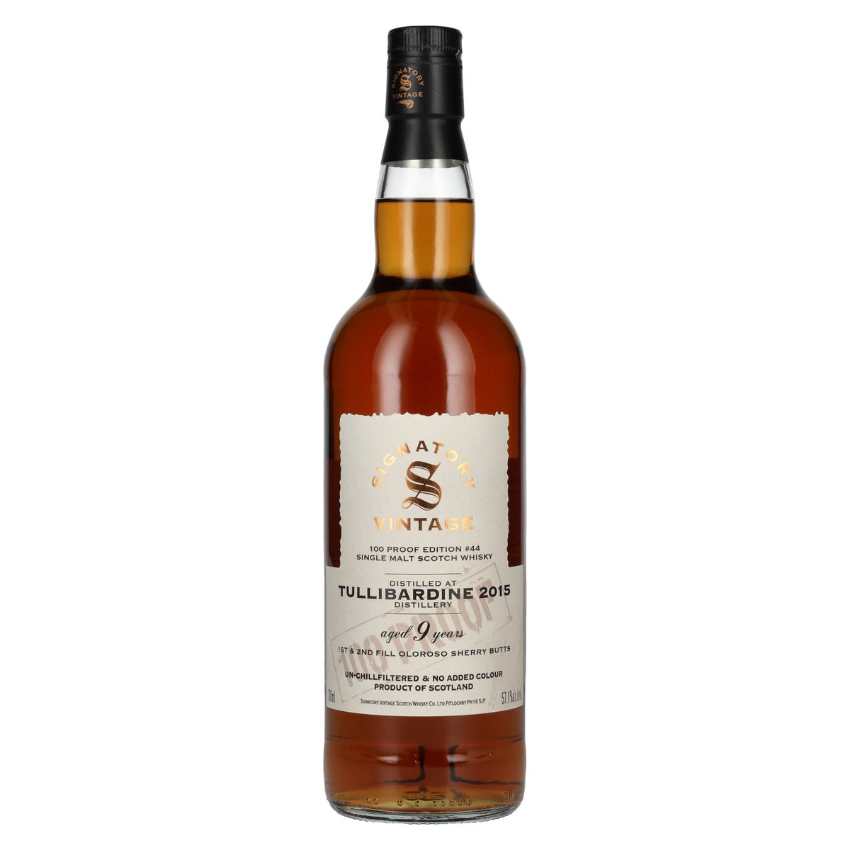 Signatory Vintage 100 Proof Edition Tullibardine 9 Years Old Single Malt #44 2015 57.1% vol. 0.7 l