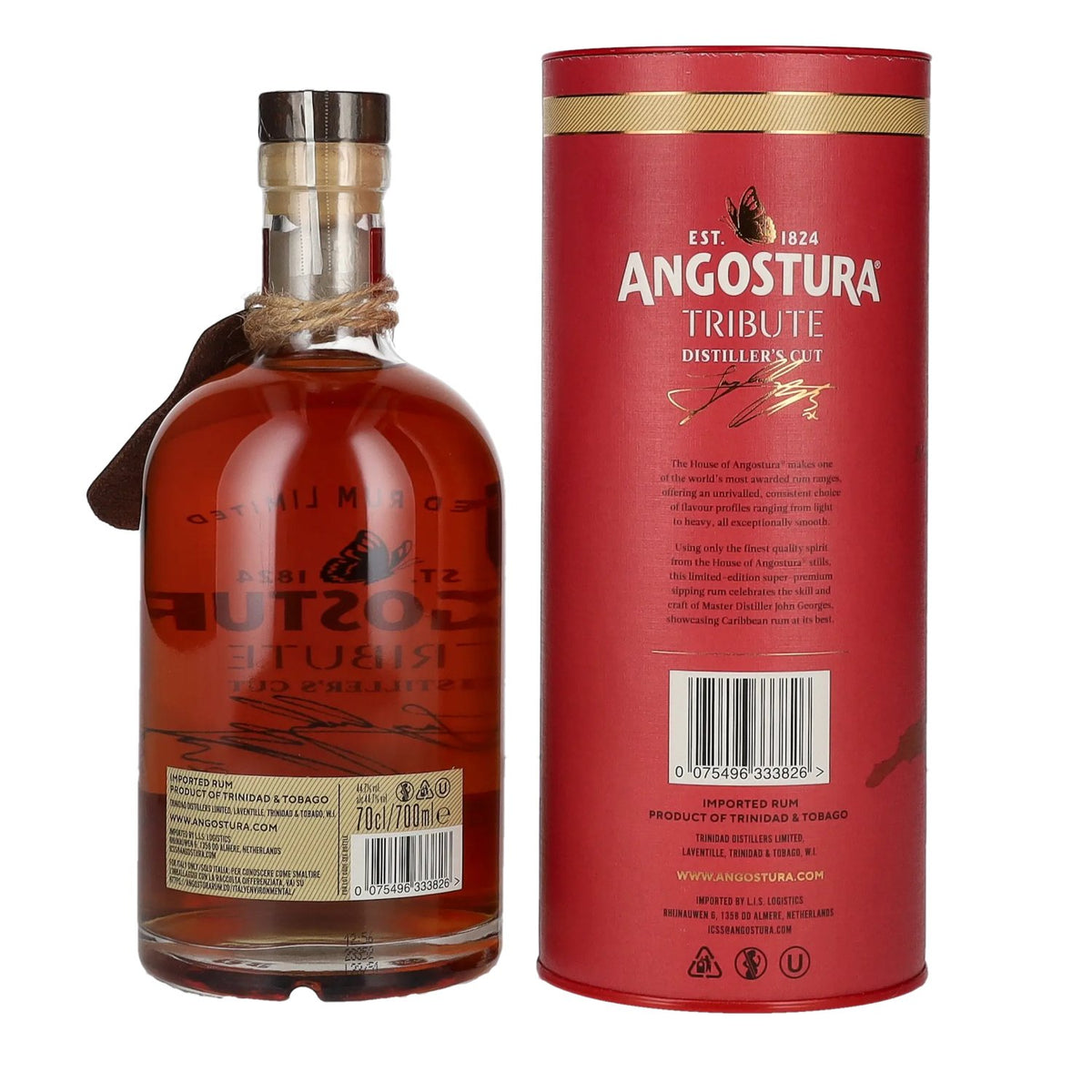 Angostura Tribute Distiller's Cut Premium Aged Rum Limited Edition 44,7% vol. 0,7 l in geschenkverpakking