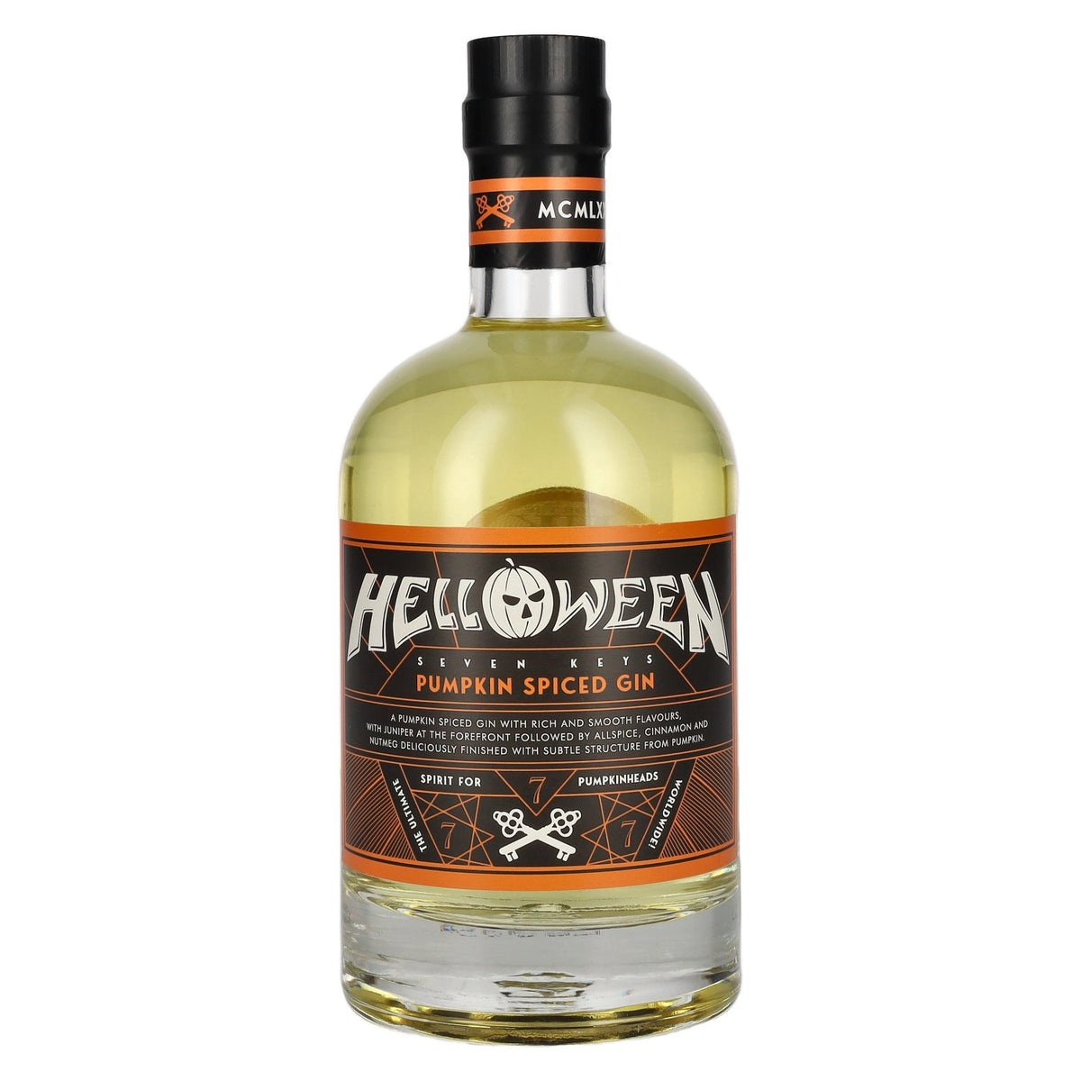 Helloween Seven Keys Pumpkin Spiced Gin 40% ABV 0.7l