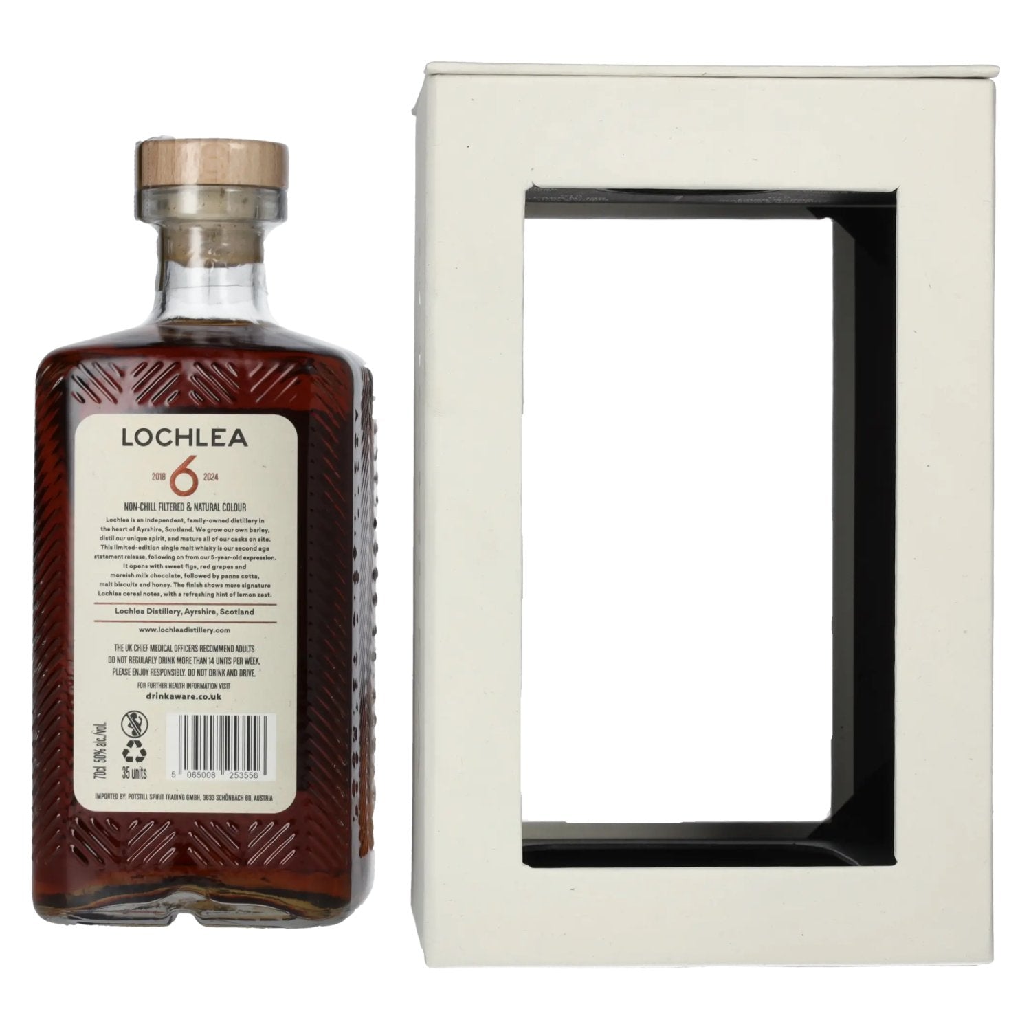 Lochlea 6 Years Old Single Malt Scotch Whisky 2018/2024 50% Vol. 0,7l en boîte cadeau