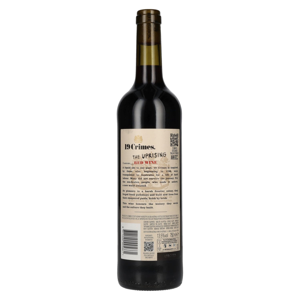 19 Crimes The Uprising Vin rouge 13,5 % vol. 0,75 l