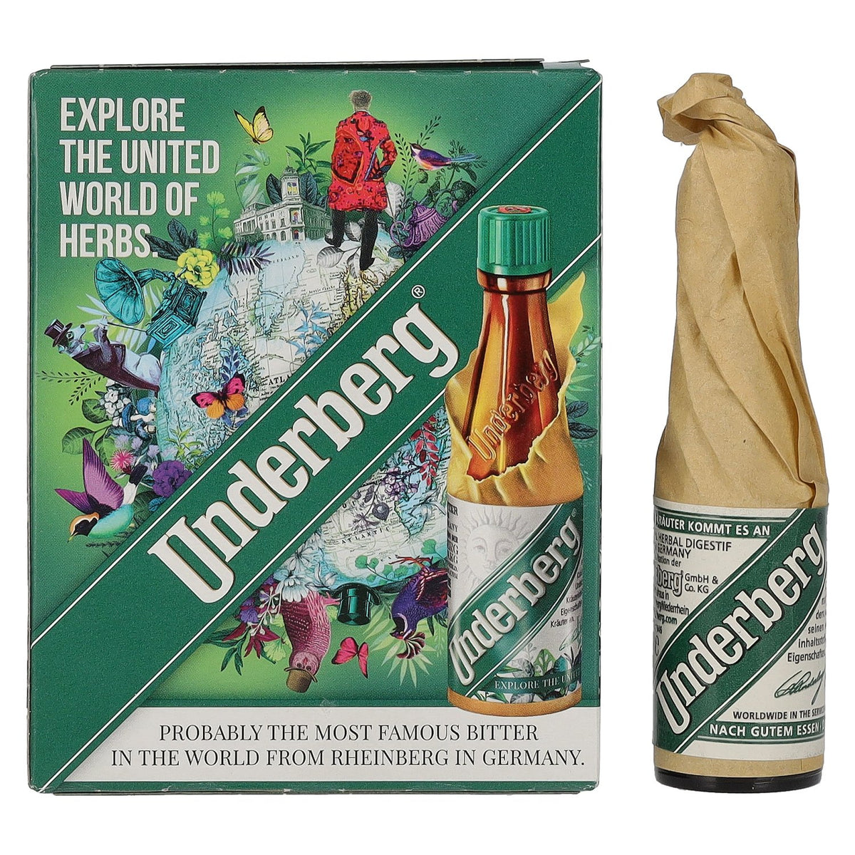 Underberg Natural Herbal Digestif 44% vol. 3 x 0,02 l