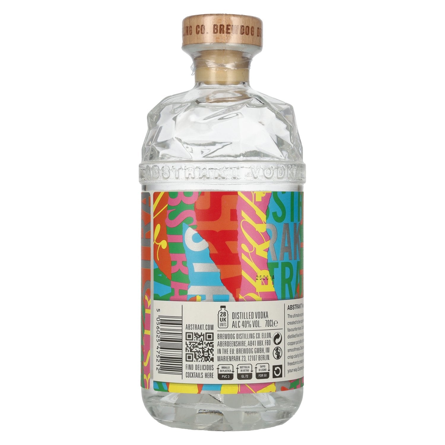 BrewDog ABSTRAKT Purity X SMOOTHNESS Vodka 40% ABV 0.7l