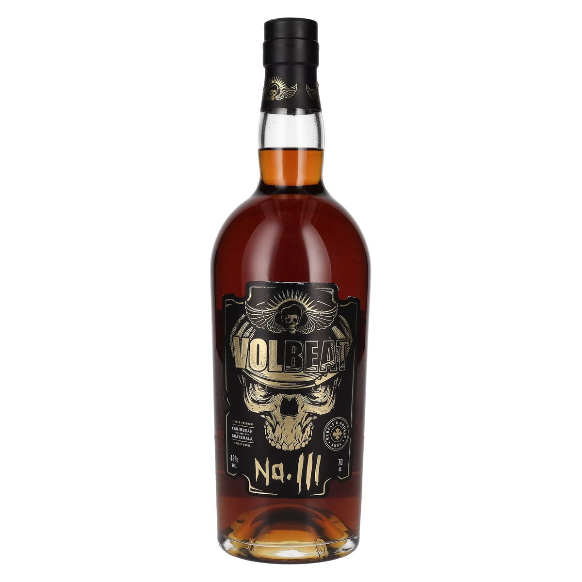 Volbeat Super Premium Caribbean and Guatemala Spirit Drink No. III 43% ABV 0.7l