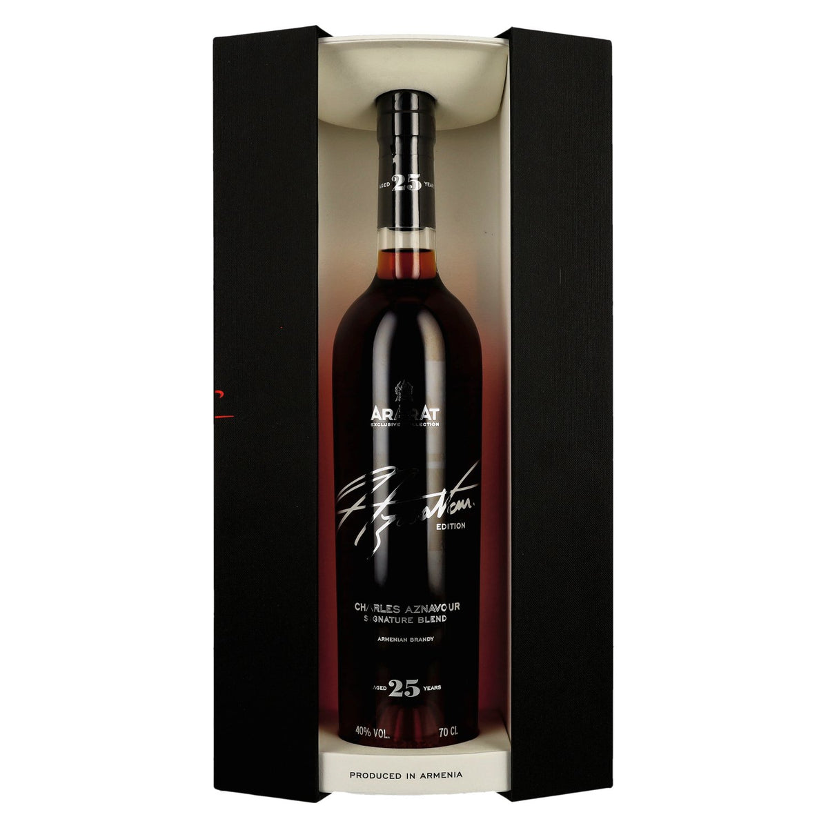 Ararat 25 Jaar Charles Aznavour Signature Blend 40% Vol. 0,7l in geschenkverpakking