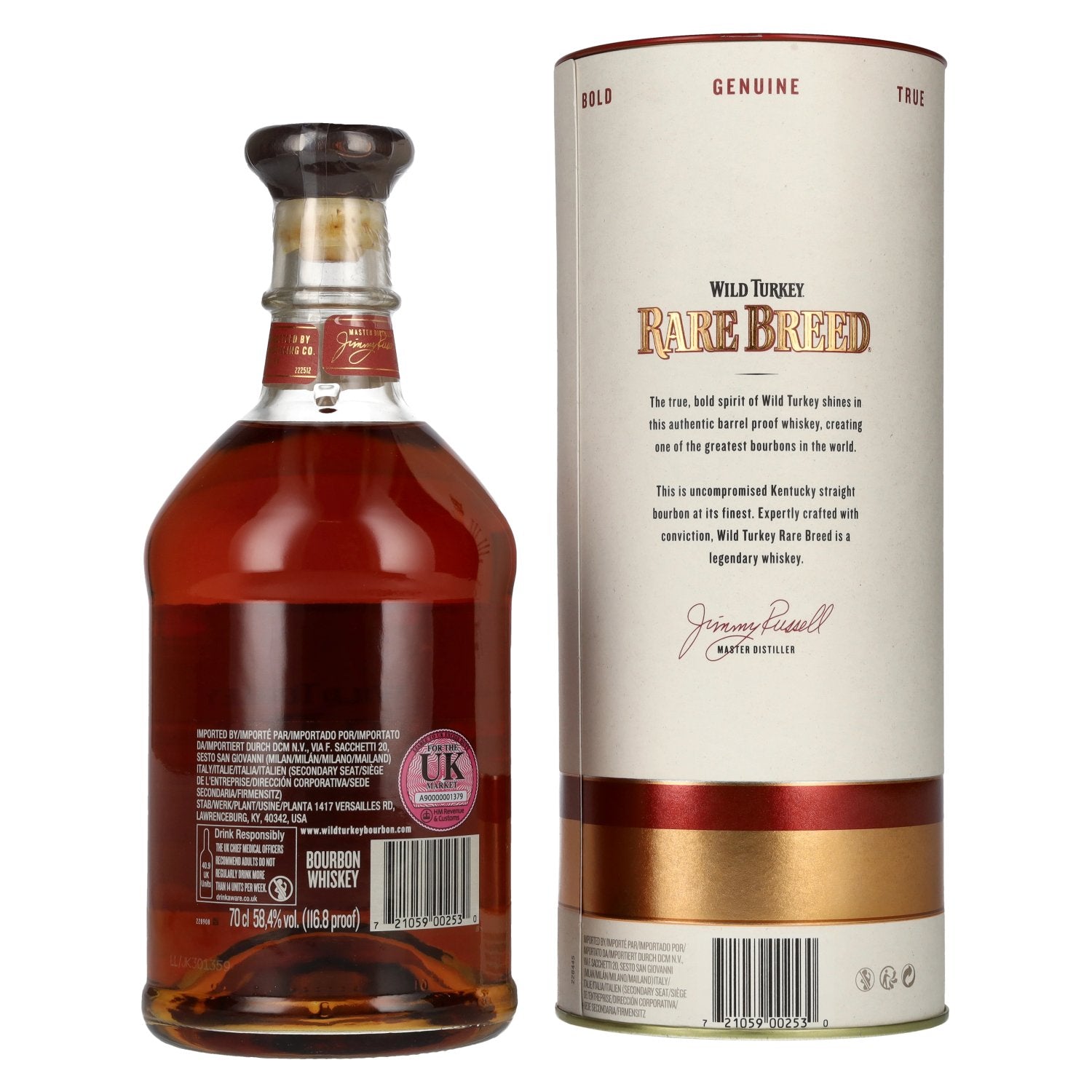 Wild Turkey RARE BREED Kentucky Straight Bourbon Whiskey Barrel Proof 58,4% Vol. 0,7l in Geschenkbox