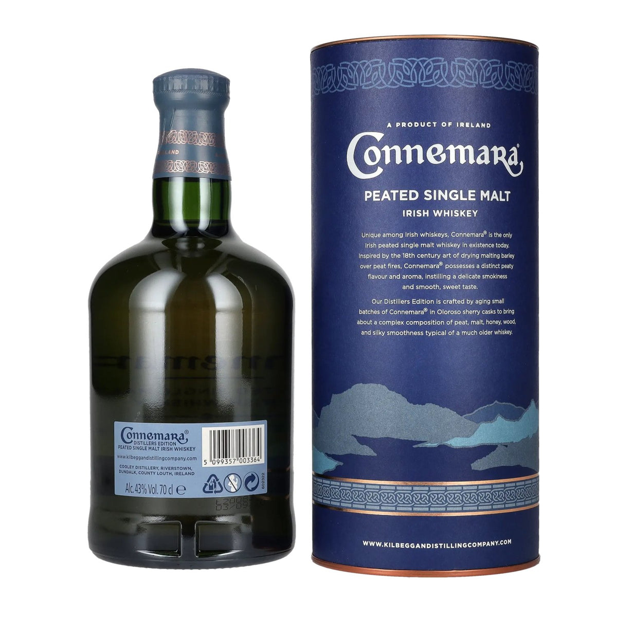 Connemara DISTILLERS EDITION Peated Single Malt Irish Whiskey 43% Vol. 0,7l in Geschenkbox