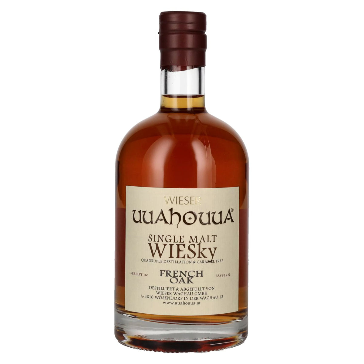 Wieser Single Malt WIESky Whisky au chêne français 40 % vol. 0,5 l
