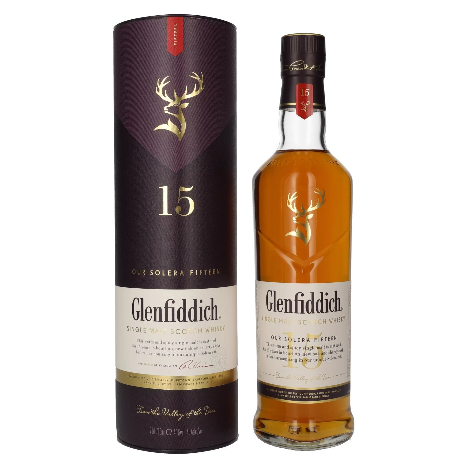 Glenfiddich 15 OUR SOLERA Single Malt Scotch Whisky 40% Vol. 0,7l in Geschenkbox